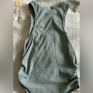 Sage Green Ribbed Tank Top